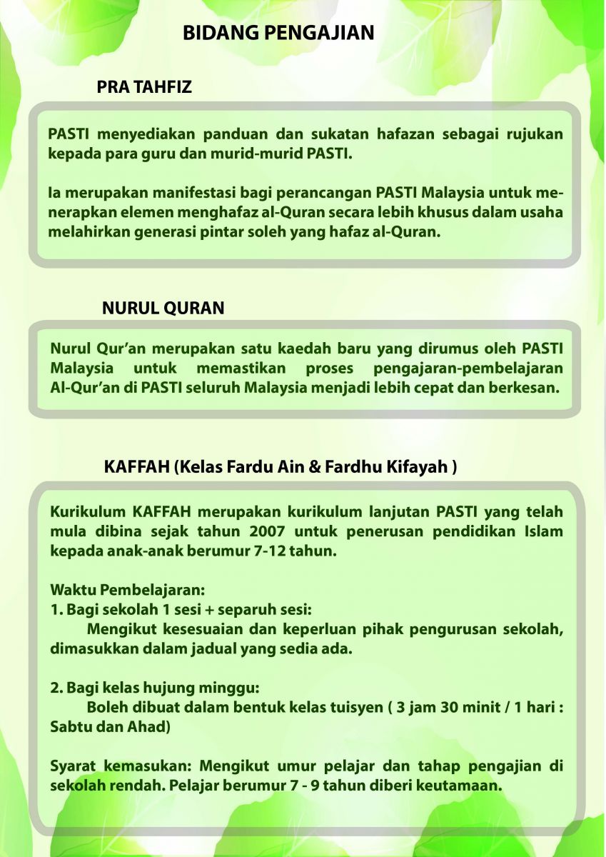 Khidmat PASTI 3